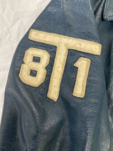 Vintage University Of Toronto Commerce Leather Varsity Jacket Medium Plaid Lined