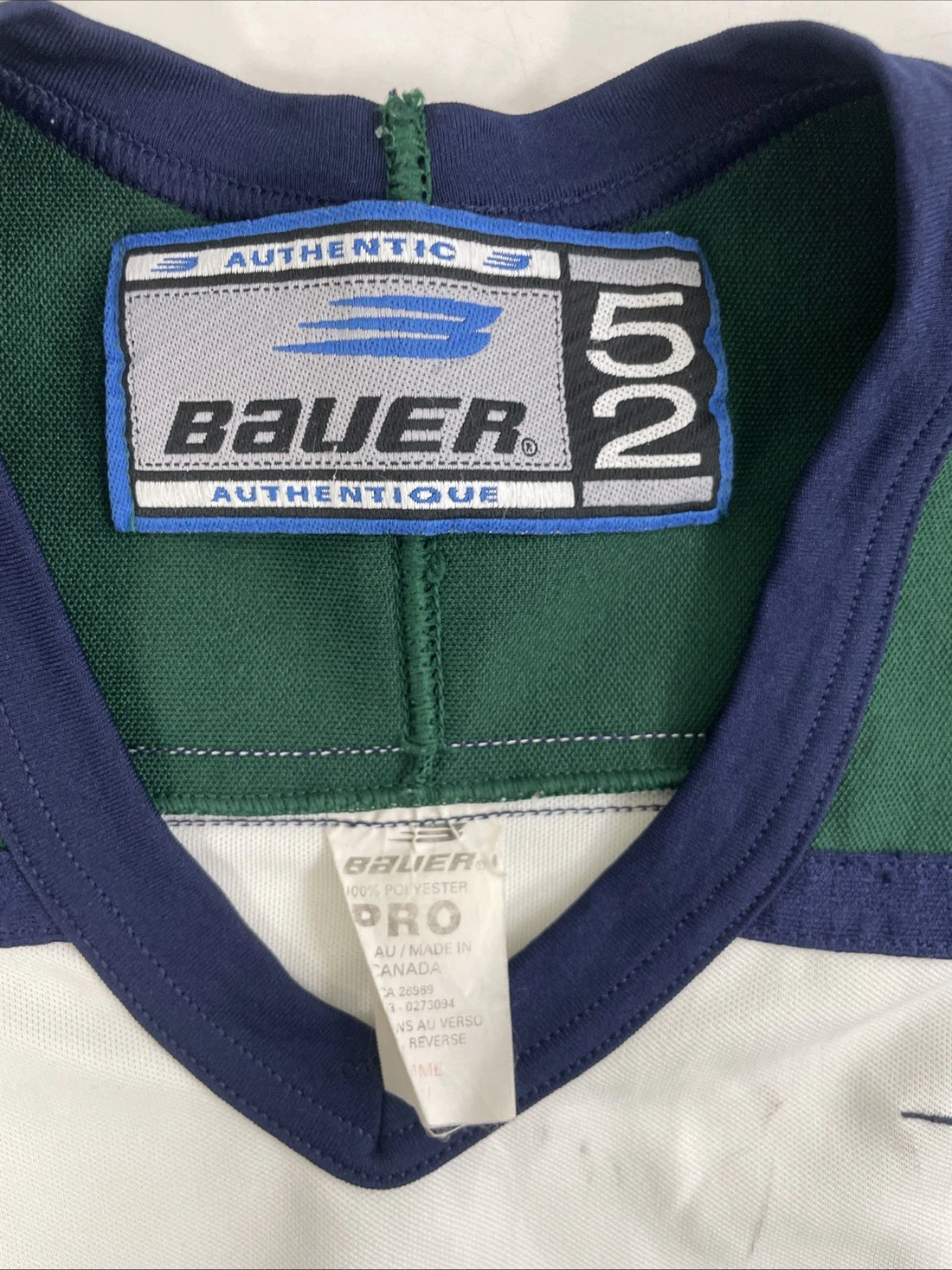 Vintage St. Nicks Authentic Bauer Jersey Size 52