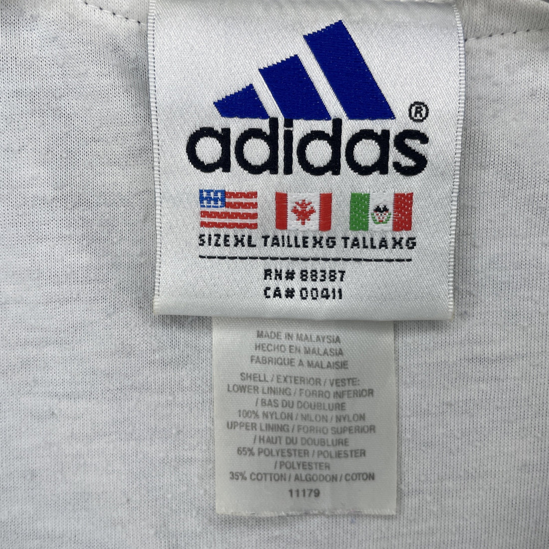 Vintage Adidas Windbreaker Light Jacket Size XL