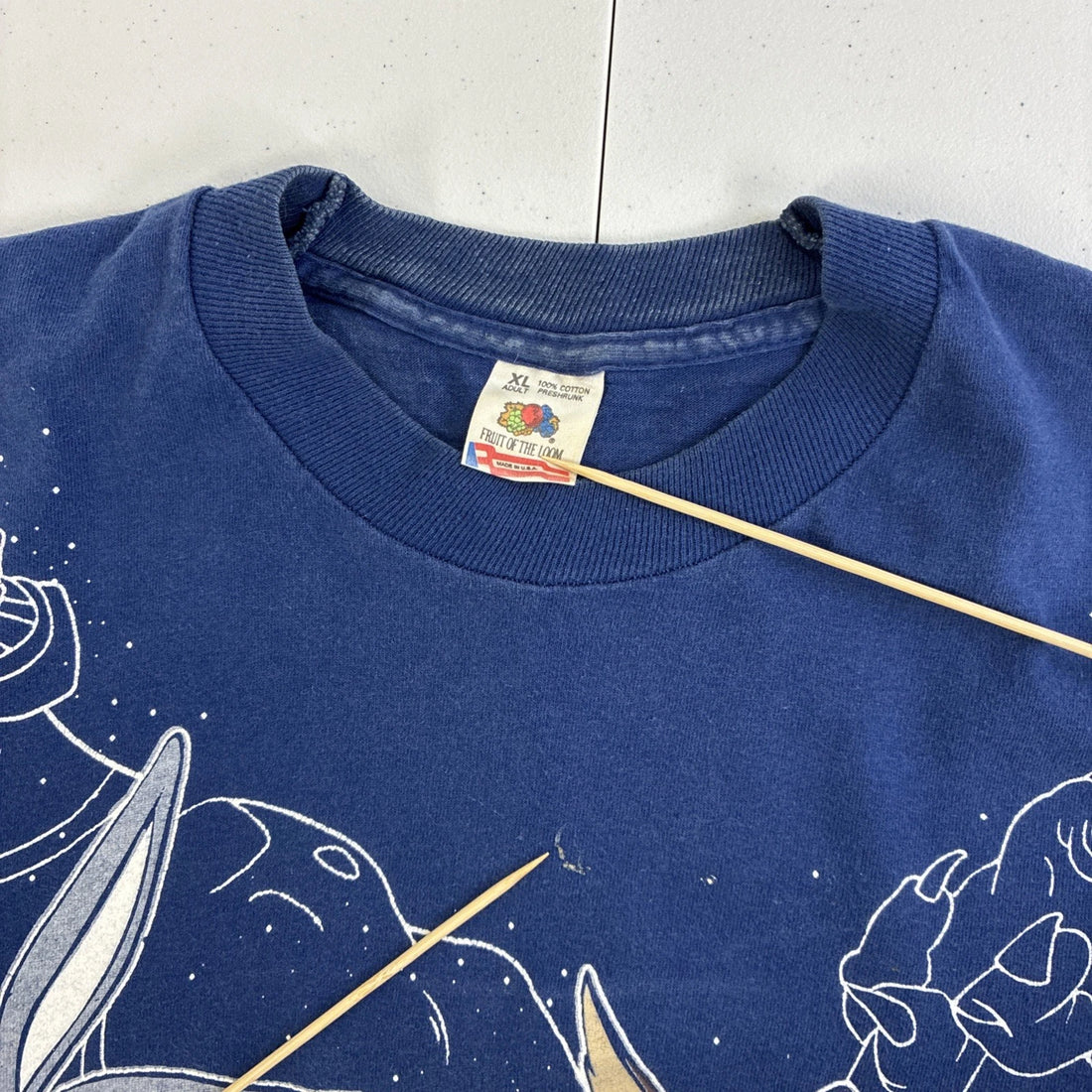 Vintage Space Jam Tune Squad T-Shirt Size XL All Over Print 1996 90s