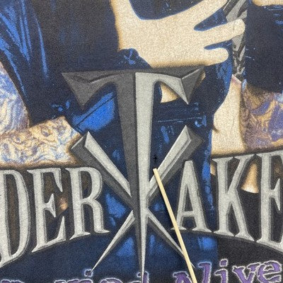 Vintage Undertaker Buried Alive Wrestling T-Shirt Size Medium WWF WWE