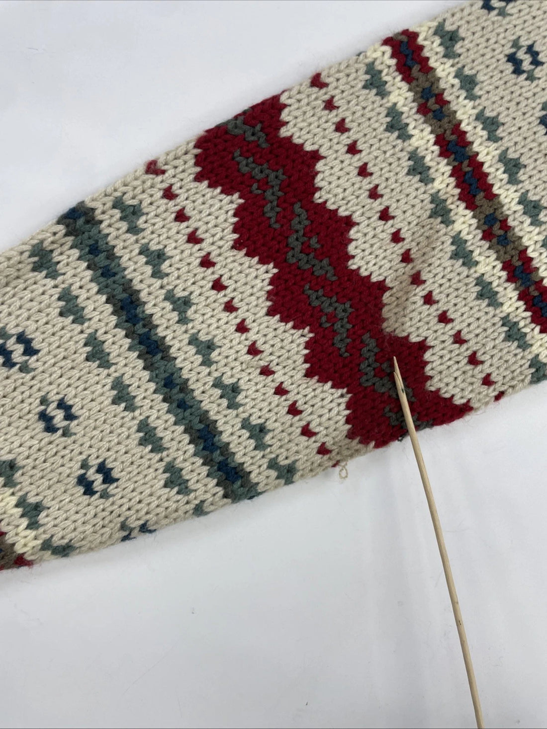 Vintage Peter England Knit Crewneck Sweater Size Large Fair Isle