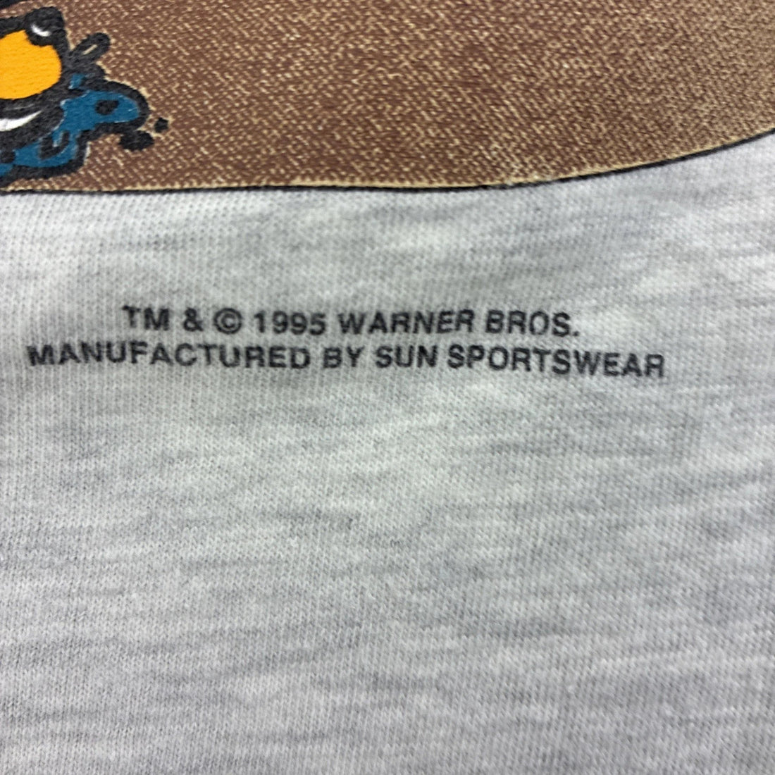 Vintage Taz Daffy Duck Pocket T-Shirt Size Large 1995 90s