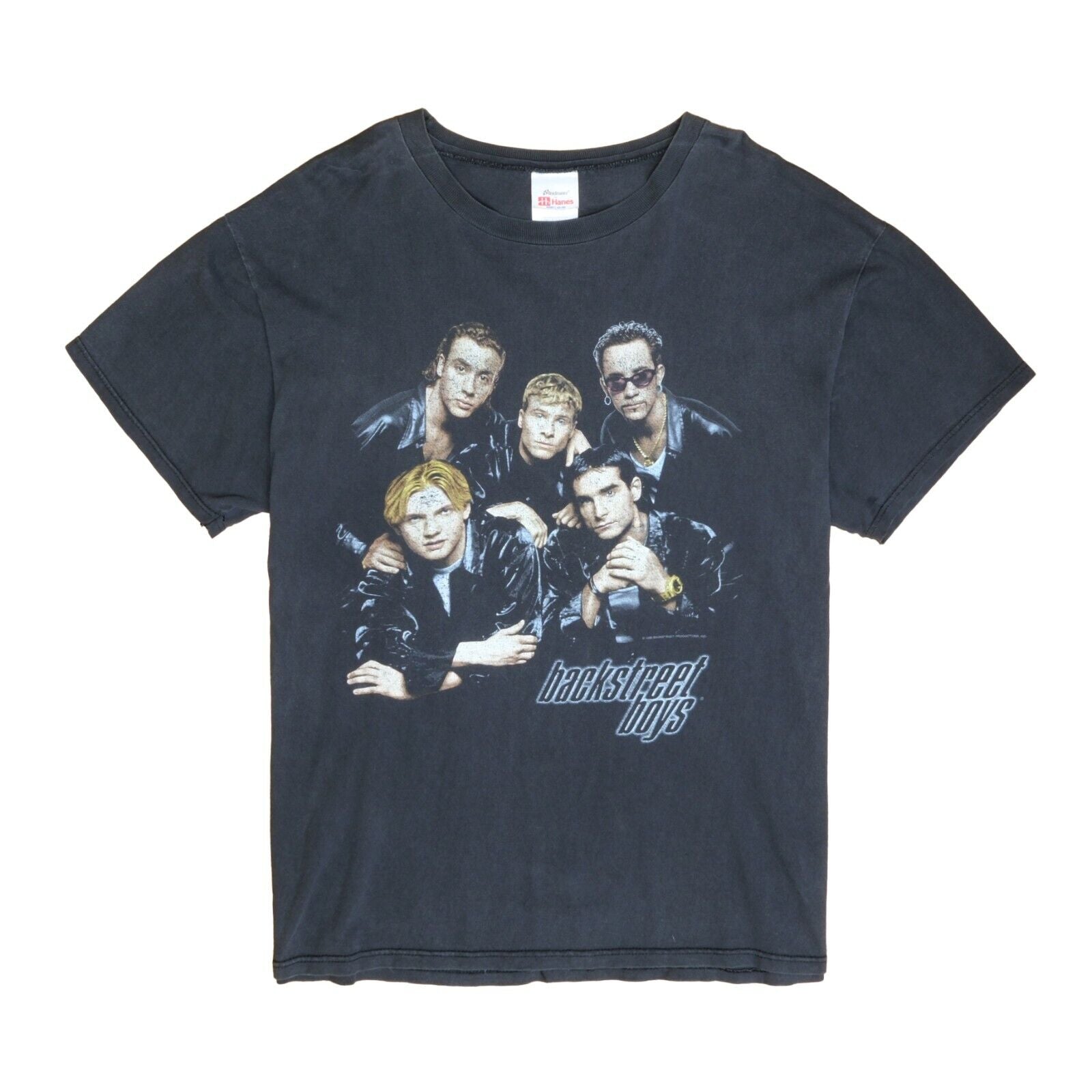 Vintage Backstreet Boys T-Shirt Size Large Music Boy Band Tee 1998 90s