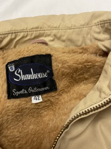 Vintage Shanhouse Harrington Jacket Size 42 Beige Talon Zip 80s