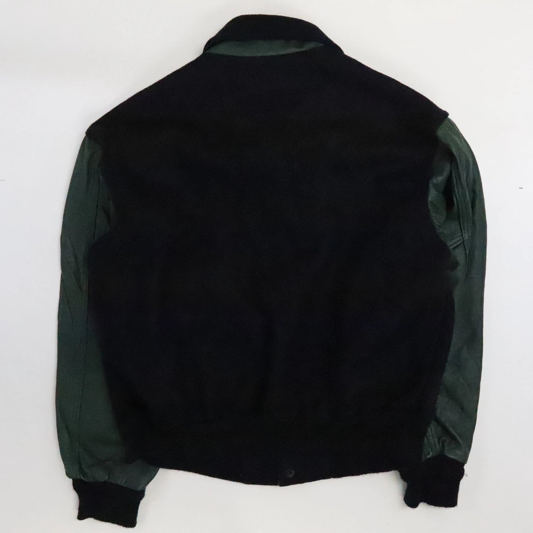 Vintage Screaming Eagle Wool Leather Varsity Jacket Size Medium
