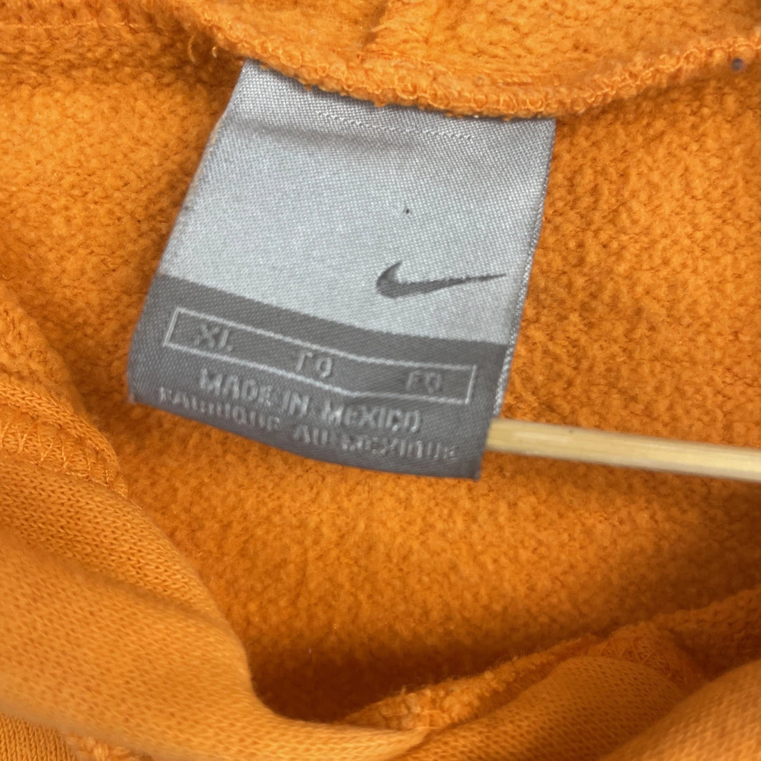 Nike Spell Out Sweatshirt Hoodie Size XL Orange