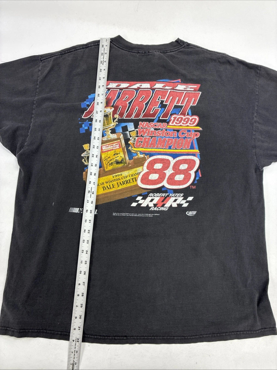Vintage Dale Jarrett Racing T-Shirt Size 2XL 1999 90s NASCAR