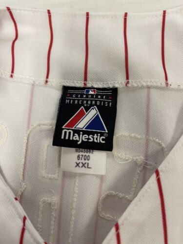 Vintage Philadelphia Phillies Jayson Werth Majestic Pinstripe Jersey 2XL MLB