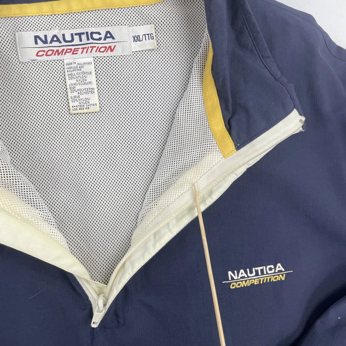 Vintage Nautica Competition Sailing Pullover Anorak Windbreaker Light Jacket 2XL