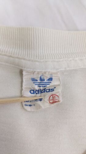 Vintage Adidas Tennis All Over Print T-Shirt Size Medium 80s