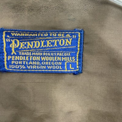 Vintage Pendleton Wool Button Up Shirt Size Large Plaid