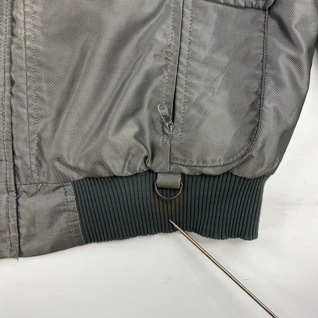 Vintage Ski-Doo Snowmobile Racing Jacket Size 42 Gray Insulated