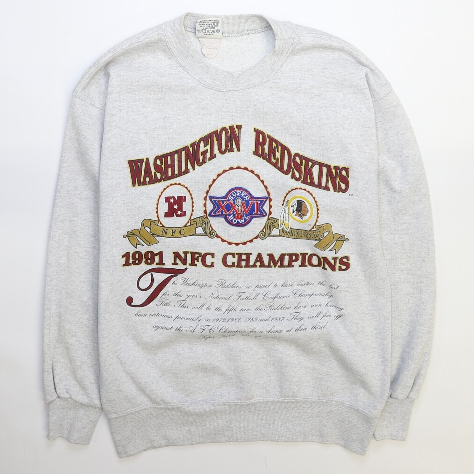 Vintage Washington outlets Redskins Crewneck Sweatshirt