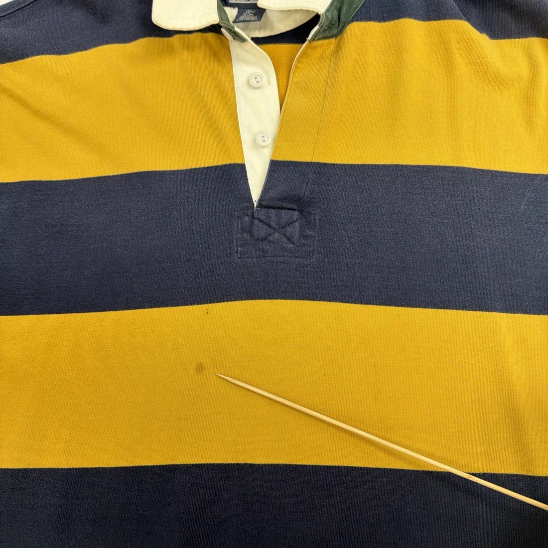 Vintage Lands End Striped Rugby Shirt Size Large Tall