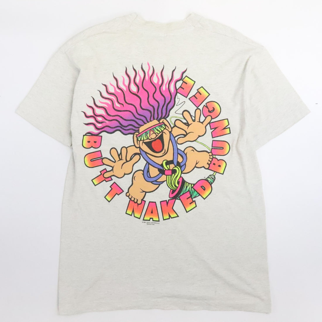 Vintage Butt Naked Bungee T-Shirt Size Large 90s