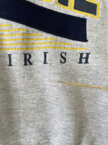 Vintage Notre Dame Fighting Irish Crewneck Sweatshirt Size Small 90s NCAA