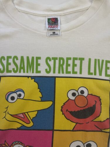 Vintage Sesame Street Live T-Shirt Size XL Big Bird Cookie Monster Elmo 2001