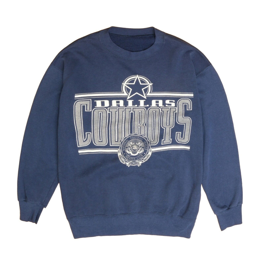 Vintage Dallas Cowboys Sweatshirt Crewneck Size Medium Blue NFL