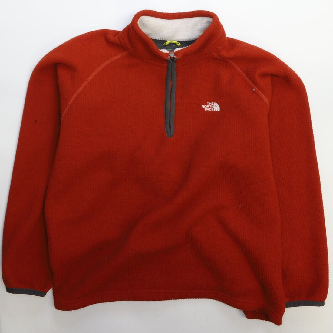 The North Face A5 Series 1/4 Zip Pullover Fleece Jacket Size Large Orange