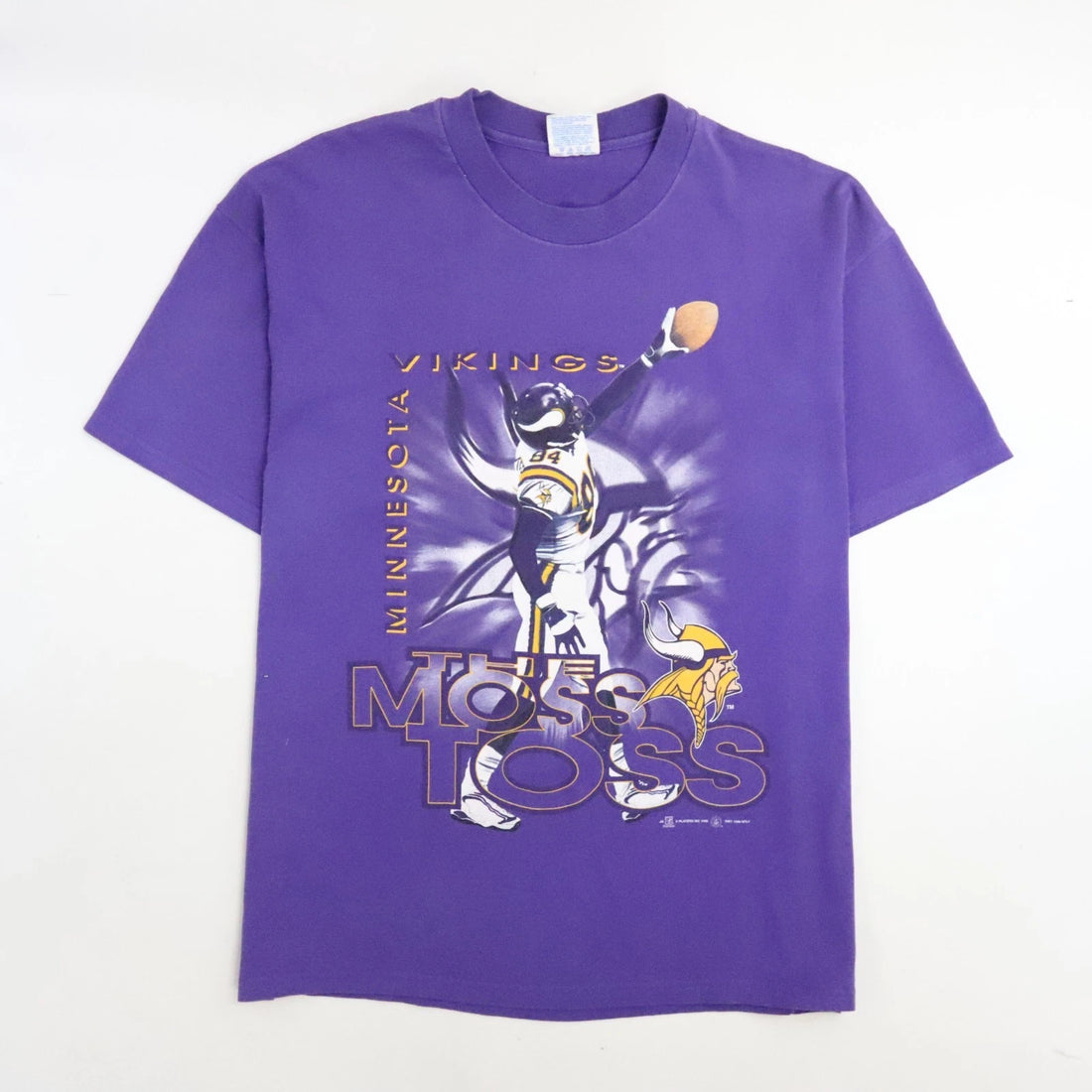 Vintage Minnesota Vikings Randy Moss T-Shirt Size XL 1998 90s NFL