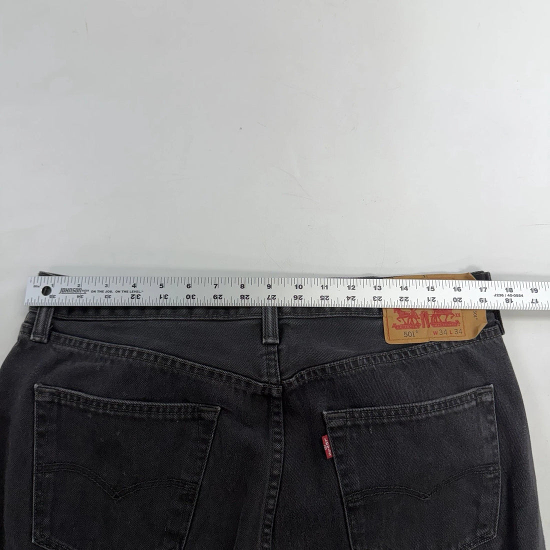 Levi Strauss & Co 501 Denim Jeans Pants Size 34 X 34 Black 00501-0660