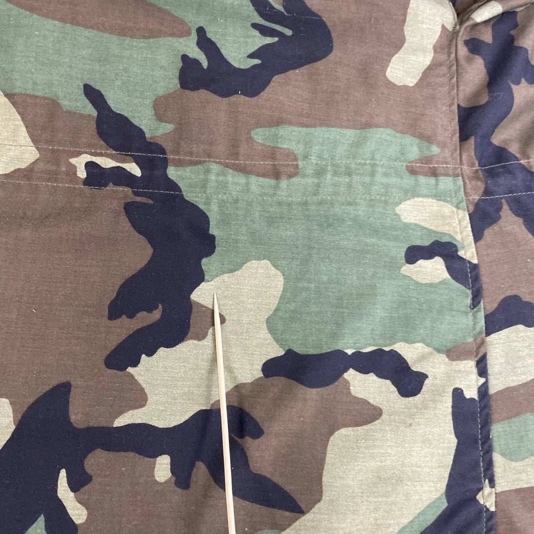 Military Cold Weather Woodland Camo Field Jacket Size Small With Liner