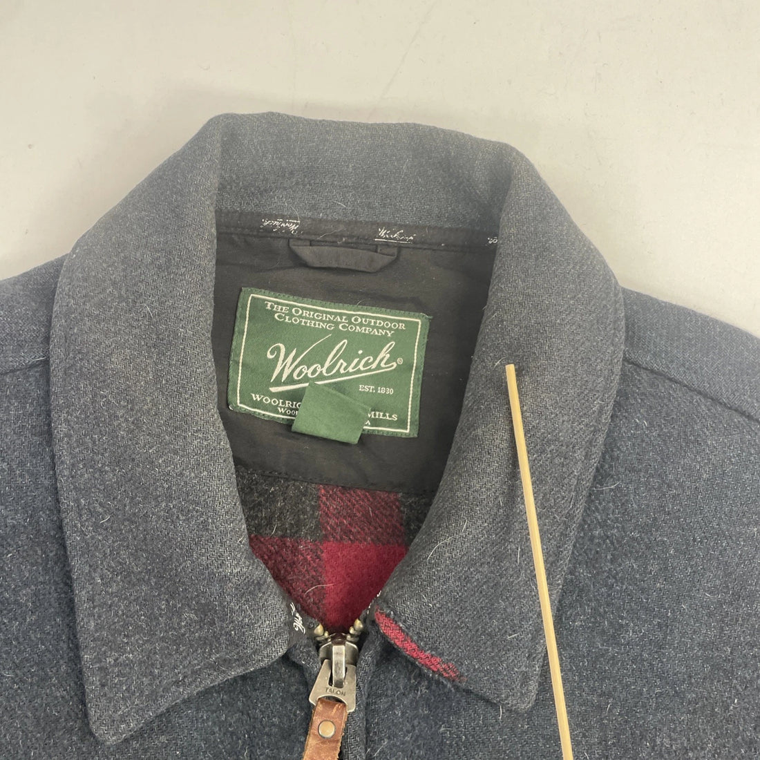 Woolrich Wool Coat Jacket Size XL Plaid Lined