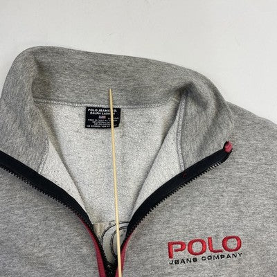 Vintage Polo Jeans Company Ralph Lauren Full Zip Sweatshirt Size Medium
