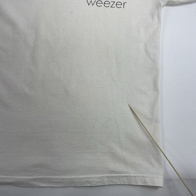 Vintage Weezer Ringer T-Shirt Size Large Band Tee