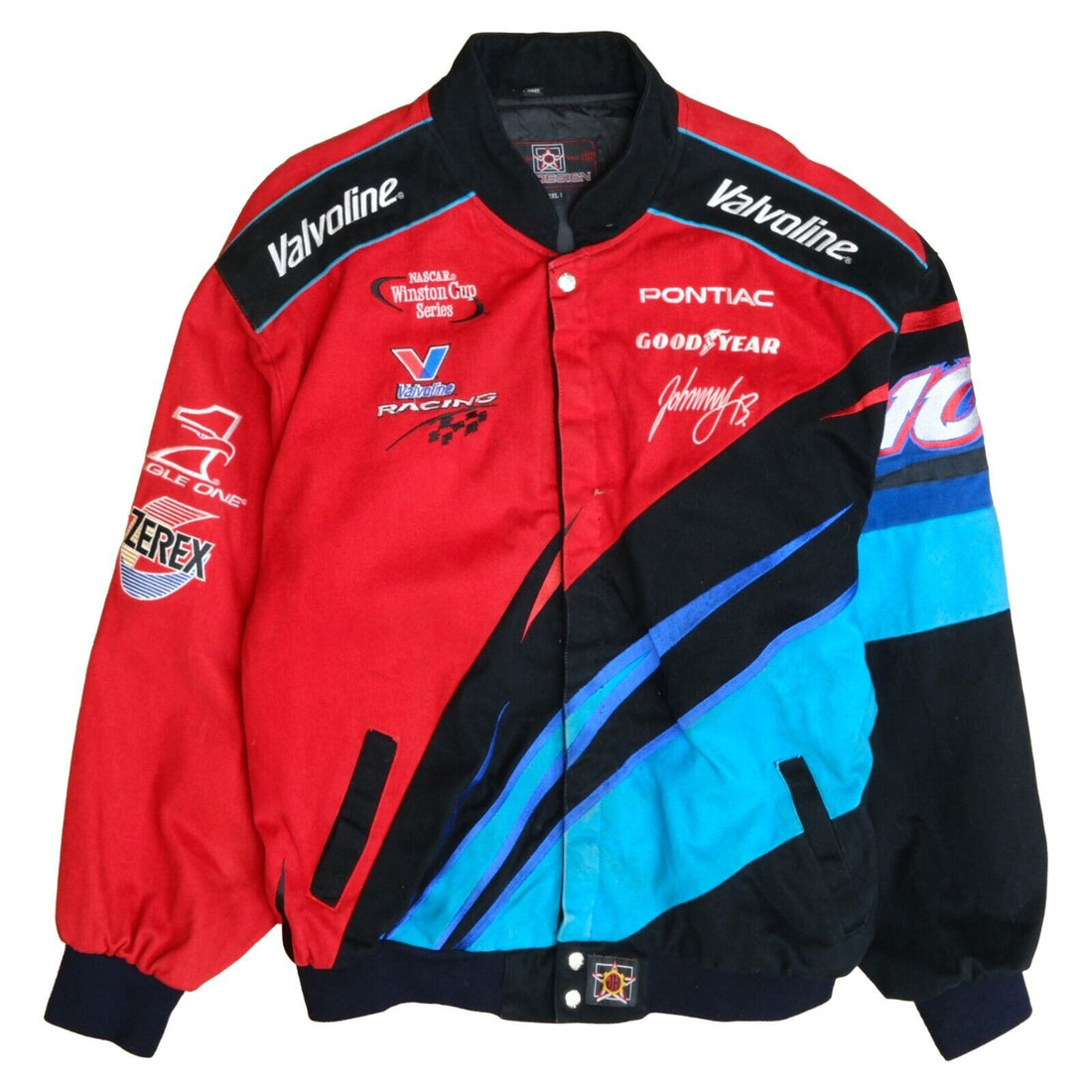 Vintage Valvoline Johnny Benson JH Design Racing Jacket Size 2XL NASCAR