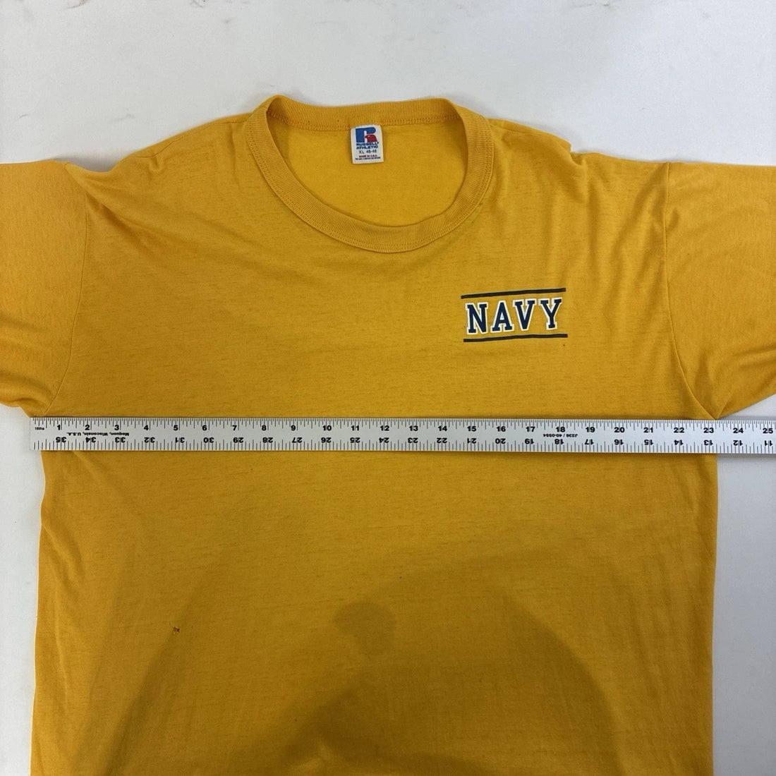 Vintage US Navy Lacrosse Russell Athletic T-Shirt Size XL 80s 90s