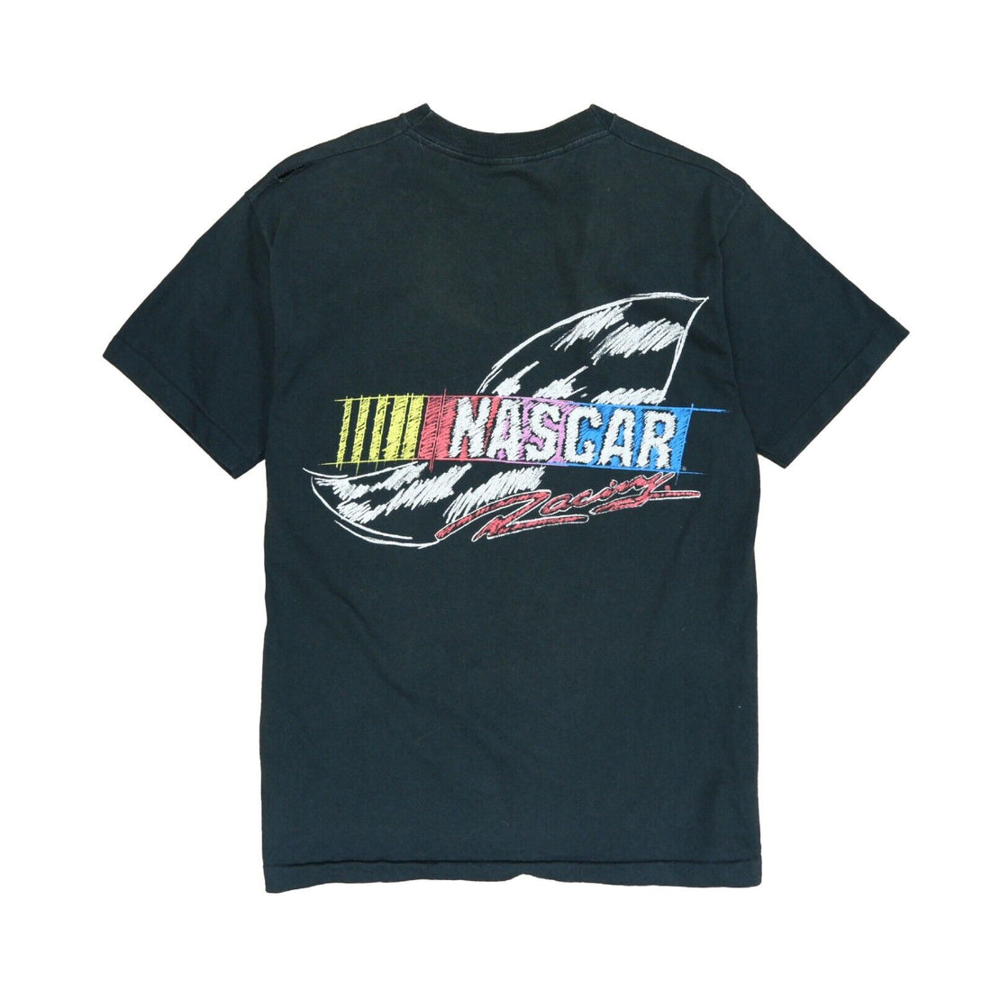 Vintage The Art of Speed Racing T-Shirt Size Large Black 1997 90s NASCAR