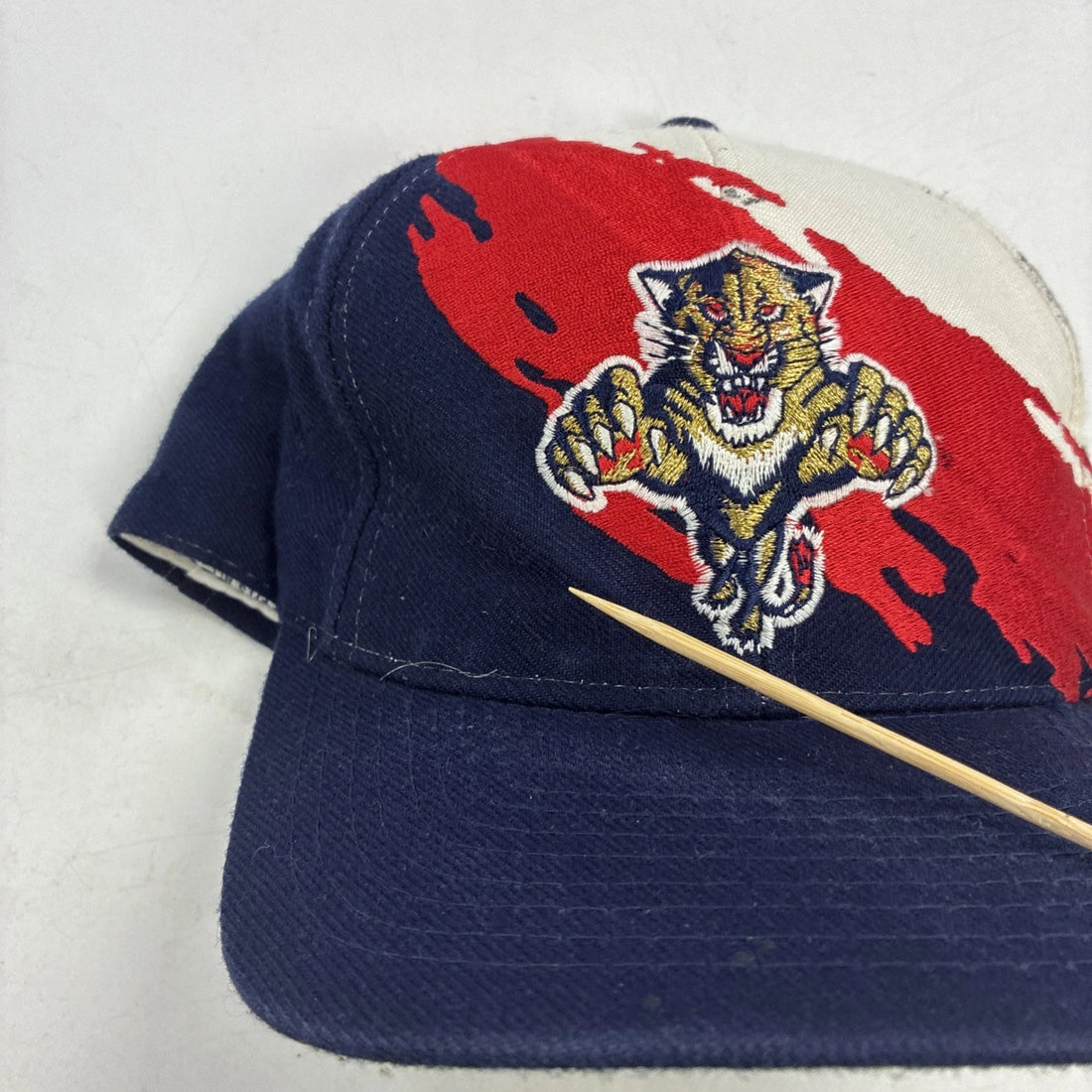 Vintage Florida Panthers Splash Logo Athletic Snapback Hat OSFA 90s NHL