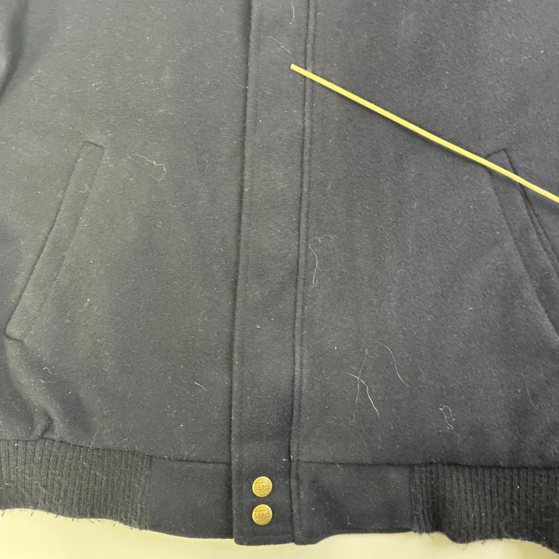 Vintage L.L. Bean Wool Bomber Jacket Size Large
