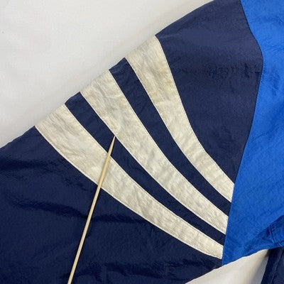 Vintage Adidas Pullover Windbreaker Light Jacket Size Medium Blue