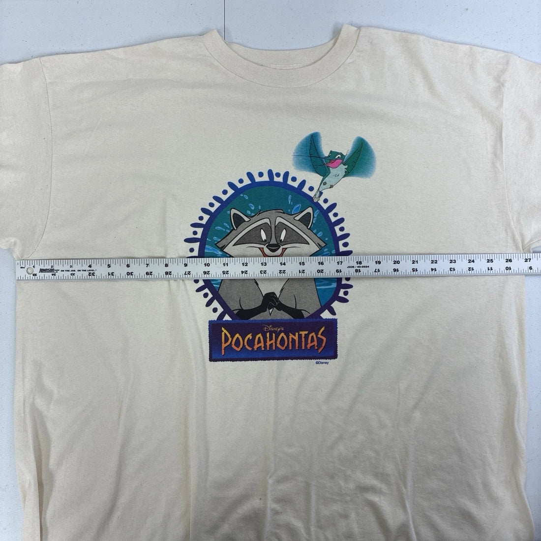 Vintage Pocahontas Meeko Disney T-Shirt Size 2XL 90s