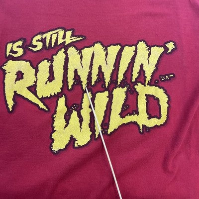 Vintage Hulkmania It's Still Runnin Wild T-Shirt Size Medium WWE