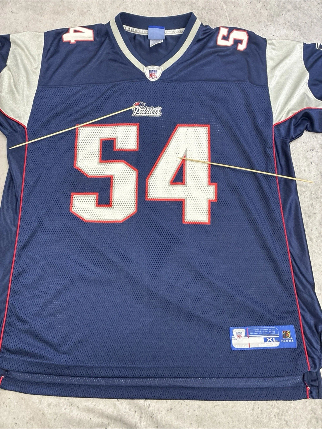 Vintage New England Patriots Tedy Bruschi Reebok Jersey Size XL NFL