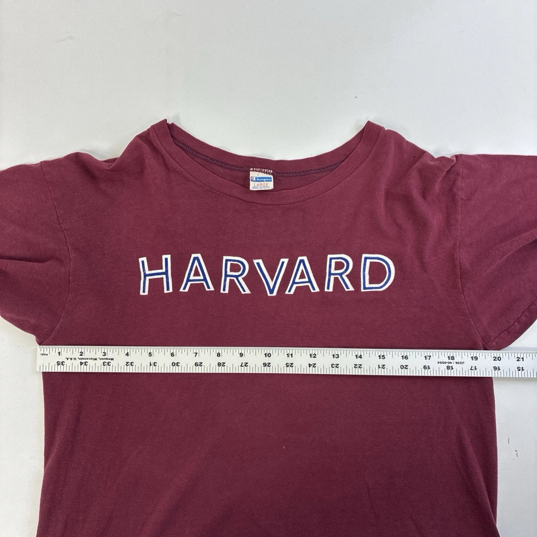 Vintage Harvard Champion T-Shirt Size Large 70s