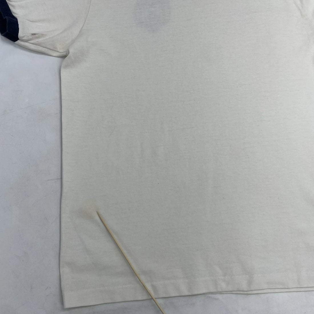 Vintage US Navy Naval Academy Champion Ringer T-Shirt Size Large 80s