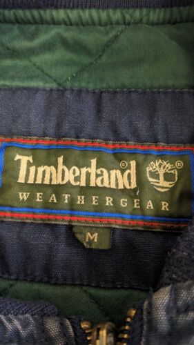 Vintage Timberland Vest Jacket Size Medium Blue