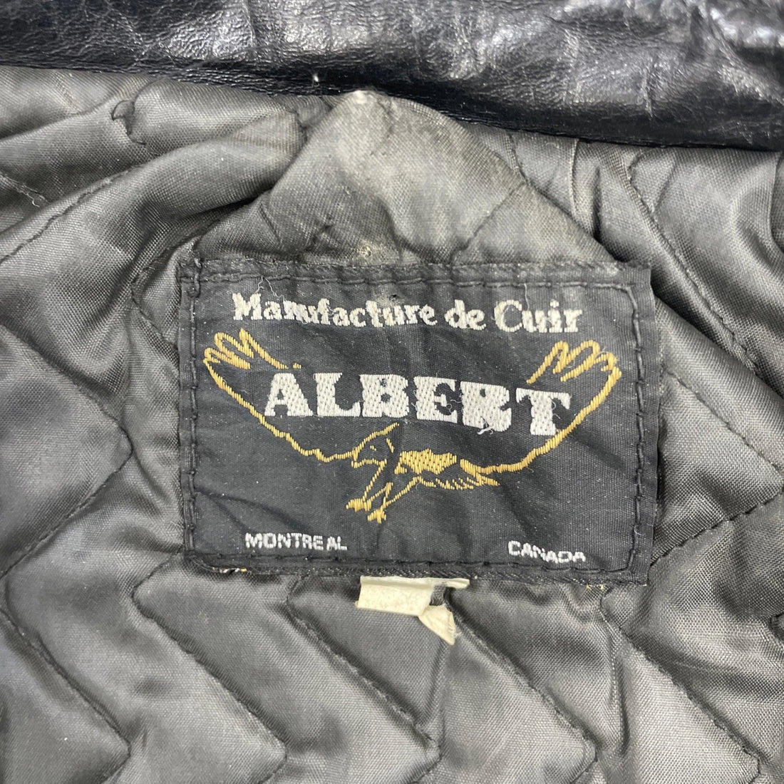 Albert Classic Leather Motorcycle Jacket Size Small