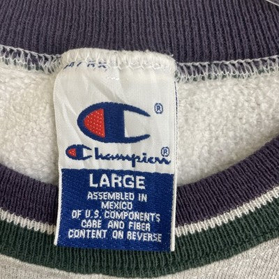 Vintage Champion Spell Out Crewneck Sweatshirt Size Large 90s