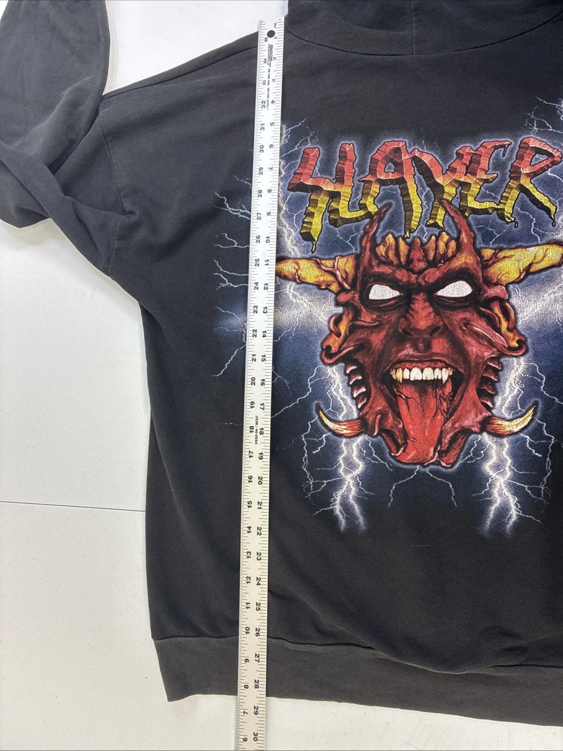Vintage Slayer Band Sweatshirt Hoodie Size XL 90s