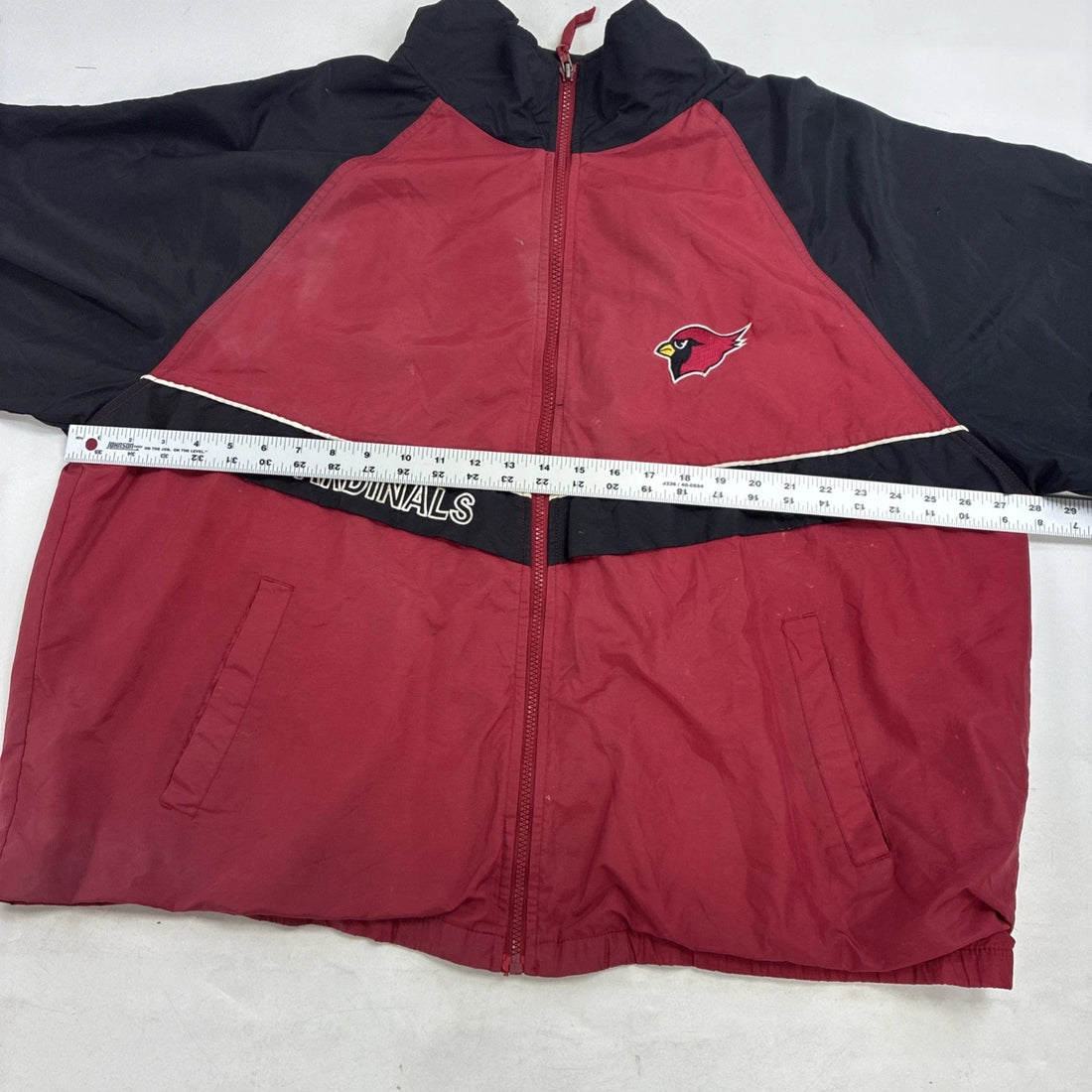 Vintage Arizona Cardinals Logo Athletic Windbreaker Light Jacket Size 2XL NFL