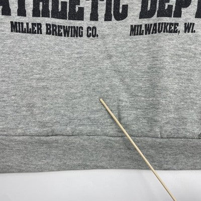 Vintage Miller Athletic Dept Crewneck Sweatshirt Size XL Beer Promo