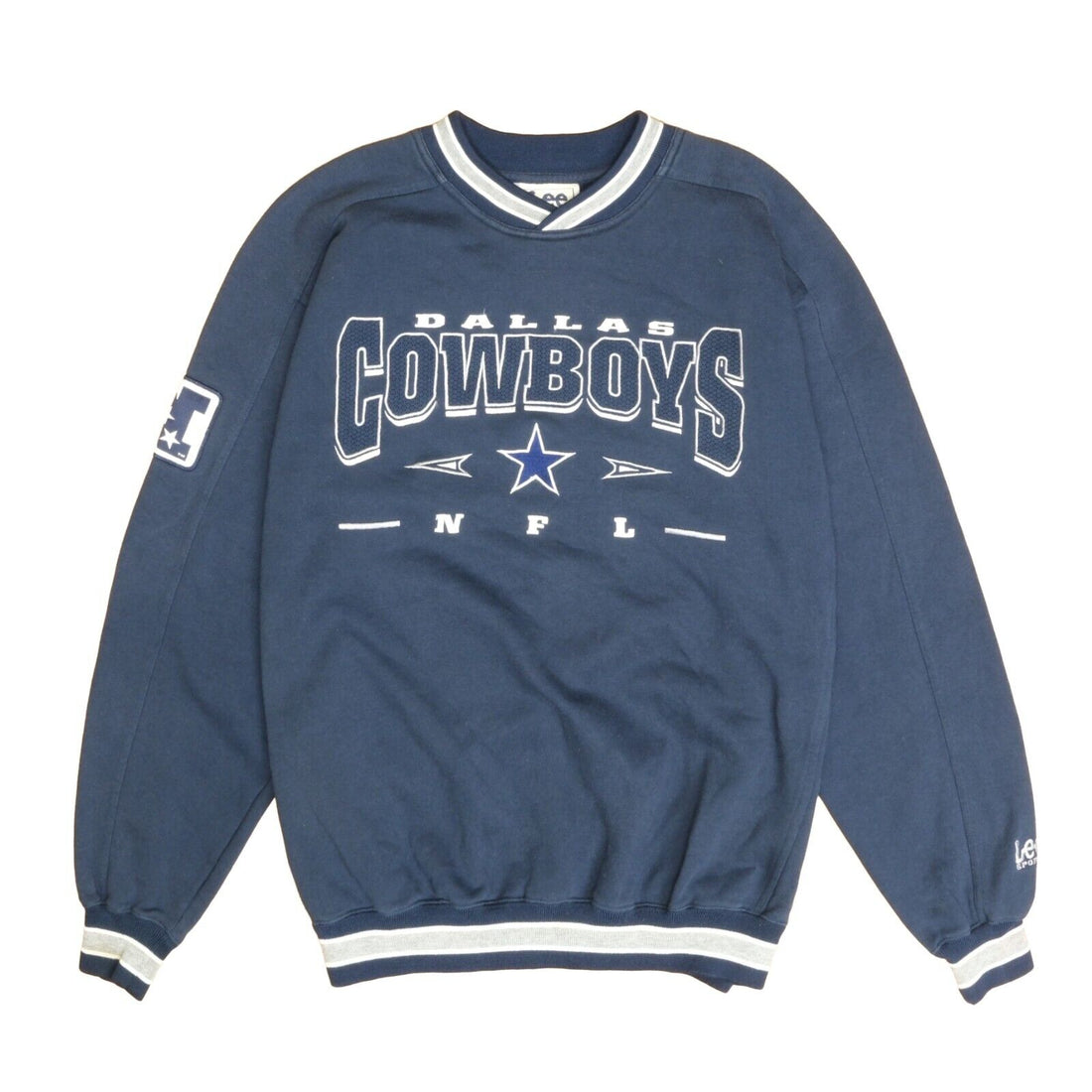Vintage Dallas Cowboys Sweatshirt Size Large Blue 90s NFL