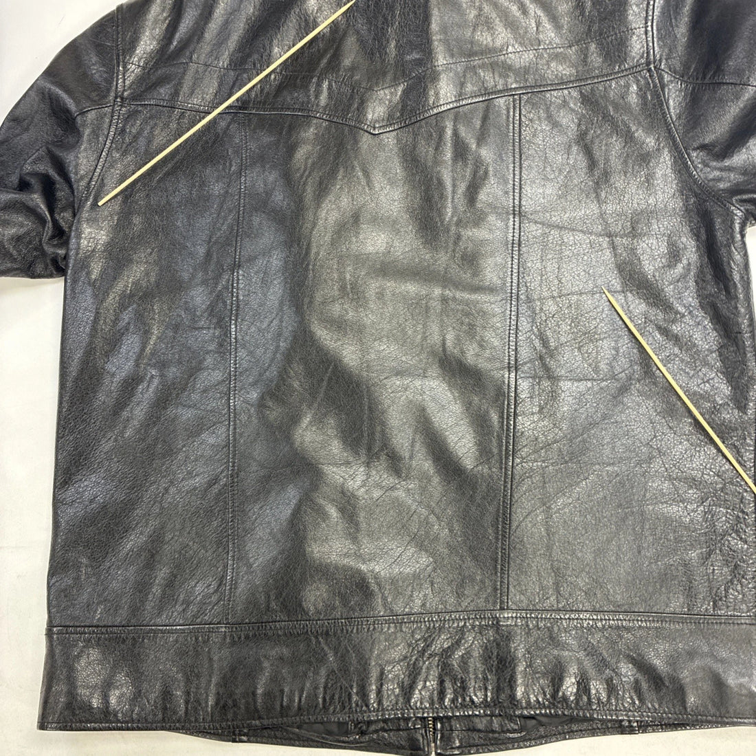 Wilsons M Julian Leather Coat Jacket Size XL Black