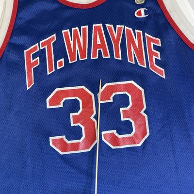 Vintage Fort Wayne Grant Hill Champion Basketball Jersey Size 48 Gold NCAA